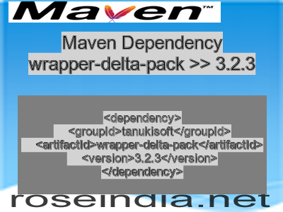 Maven dependency of wrapper-delta-pack version 3.2.3