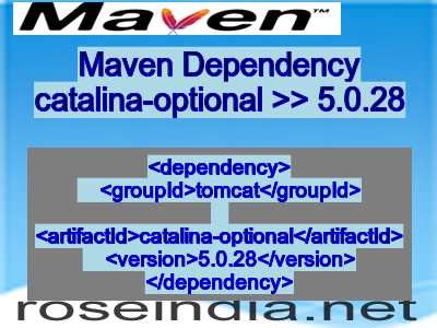 Maven dependency of catalina-optional version 5.0.28