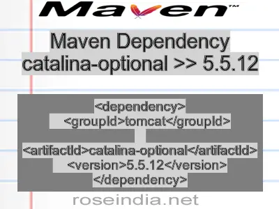 Maven dependency of catalina-optional version 5.5.12
