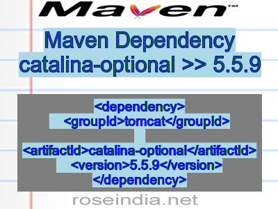 Maven dependency of catalina-optional version 5.5.9
