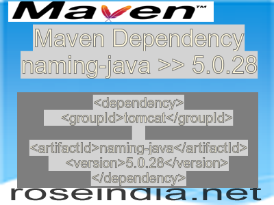 Maven dependency of naming-java version 5.0.28