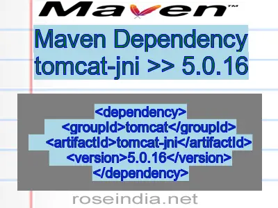 Maven dependency of tomcat-jni version 5.0.16