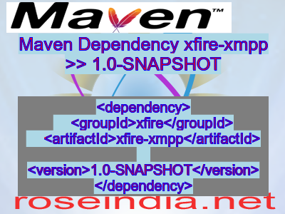 Maven dependency of xfire-xmpp version 1.0-SNAPSHOT