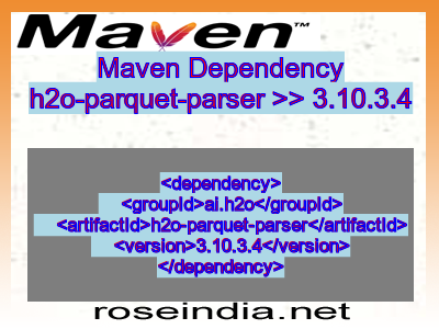 Maven dependency of h2o-parquet-parser version 3.10.3.4