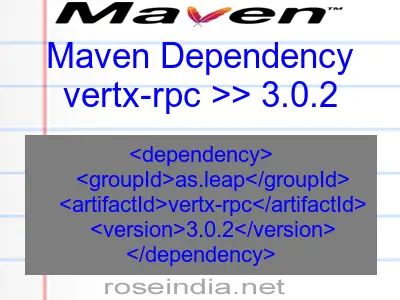Maven dependency of vertx-rpc version 3.0.2