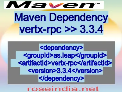 Maven dependency of vertx-rpc version 3.3.4