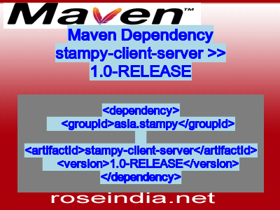 Maven dependency of stampy-client-server version 1.0-RELEASE