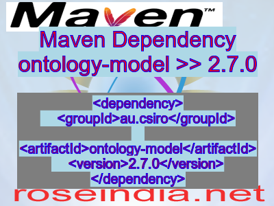 Maven dependency of ontology-model version 2.7.0