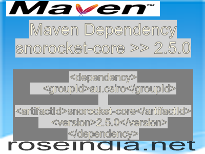 Maven dependency of snorocket-core version 2.5.0