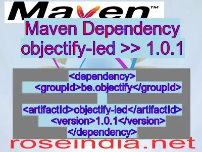 Maven dependency of objectify-led version 1.0.1