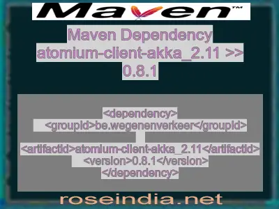 Maven dependency of atomium-client-akka_2.11 version 0.8.1