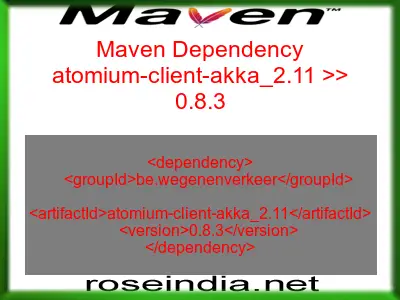 Maven dependency of atomium-client-akka_2.11 version 0.8.3