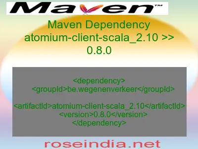 Maven dependency of atomium-client-scala_2.10 version 0.8.0