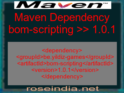 Maven dependency of bom-scripting version 1.0.1