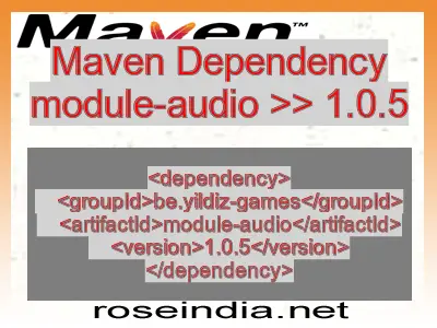 Maven dependency of module-audio version 1.0.5