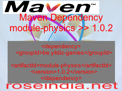 Maven dependency of module-physics version 1.0.2
