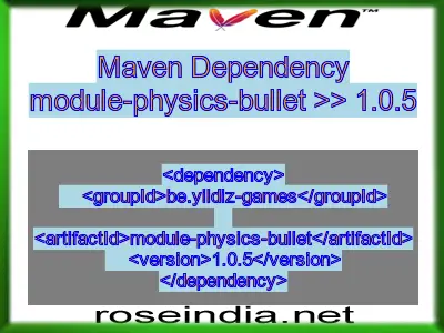 Maven dependency of module-physics-bullet version 1.0.5