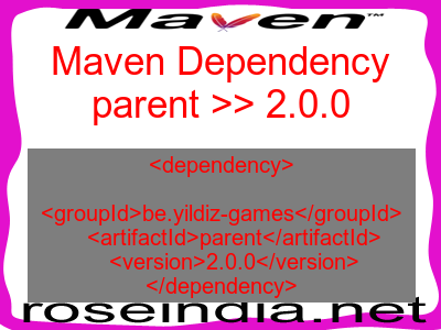 Maven dependency of parent version 2.0.0