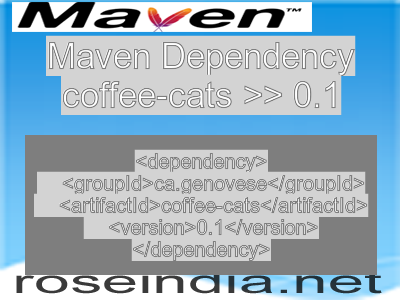 Maven dependency of coffee-cats version 0.1