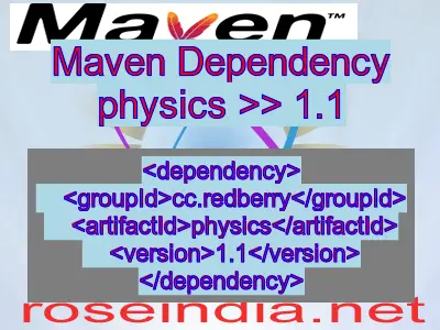 Maven dependency of physics version 1.1