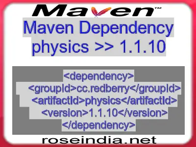 Maven dependency of physics version 1.1.10