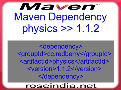 Maven dependency of physics version 1.1.2