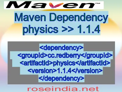 Maven dependency of physics version 1.1.4