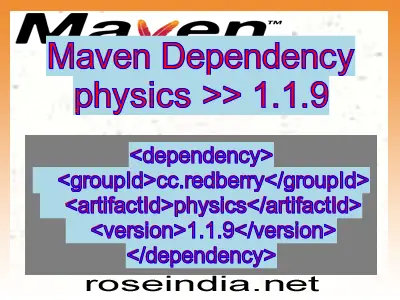 Maven dependency of physics version 1.1.9