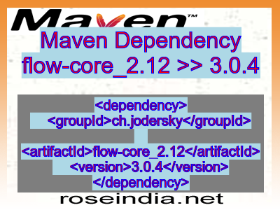Maven dependency of flow-core_2.12 version 3.0.4
