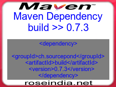 Maven dependency of build version 0.7.3
