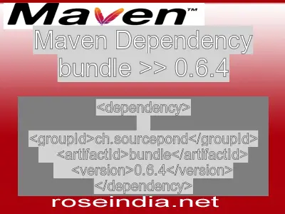 Maven dependency of bundle version 0.6.4