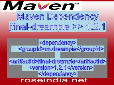 Maven dependency of jfinal-dreampie version 1.2.1