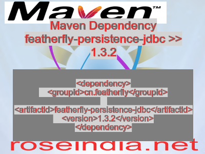 Maven dependency of featherfly-persistence-jdbc version 1.3.2