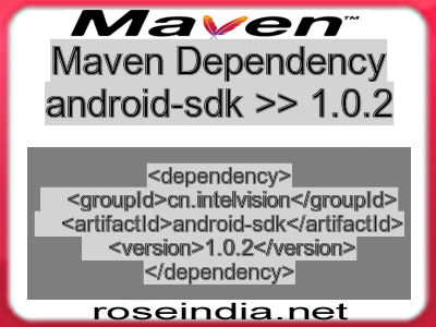 Maven dependency of android-sdk version 1.0.2