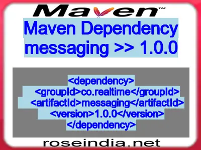 Maven dependency of messaging version 1.0.0