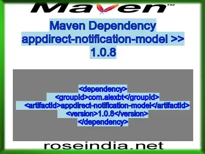 Maven dependency of appdirect-notification-model version 1.0.8