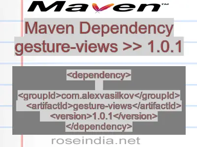 Maven dependency of gesture-views version 1.0.1