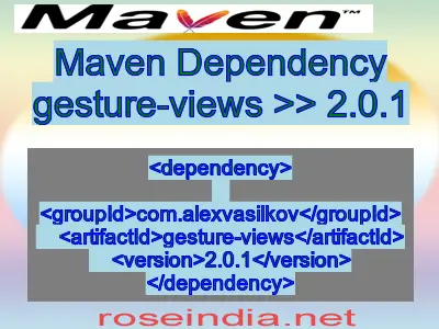 Maven dependency of gesture-views version 2.0.1