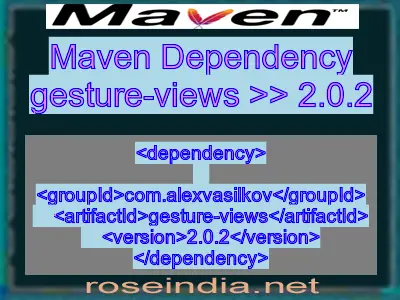 Maven dependency of gesture-views version 2.0.2