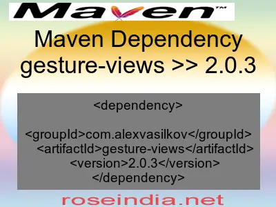 Maven dependency of gesture-views version 2.0.3
