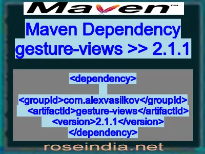 Maven dependency of gesture-views version 2.1.1
