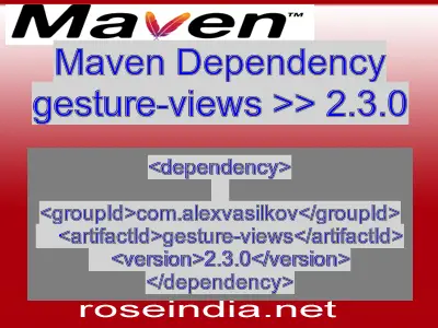 Maven dependency of gesture-views version 2.3.0