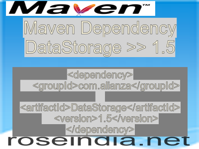 Maven dependency of DataStorage version 1.5