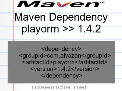 Maven dependency of playorm version 1.4.2