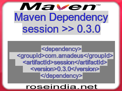 Maven dependency of session version 0.3.0
