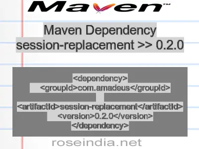 Maven dependency of session-replacement version 0.2.0