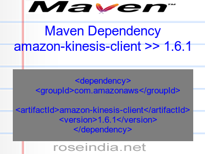Maven dependency of amazon-kinesis-client version 1.6.1