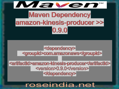 Maven dependency of amazon-kinesis-producer version 0.9.0