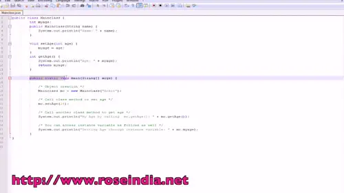 Java object oriented programming tutorial