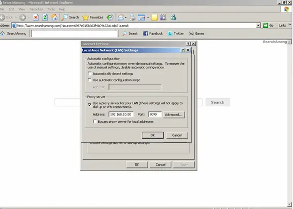 Windows 8 Proxy Setting
